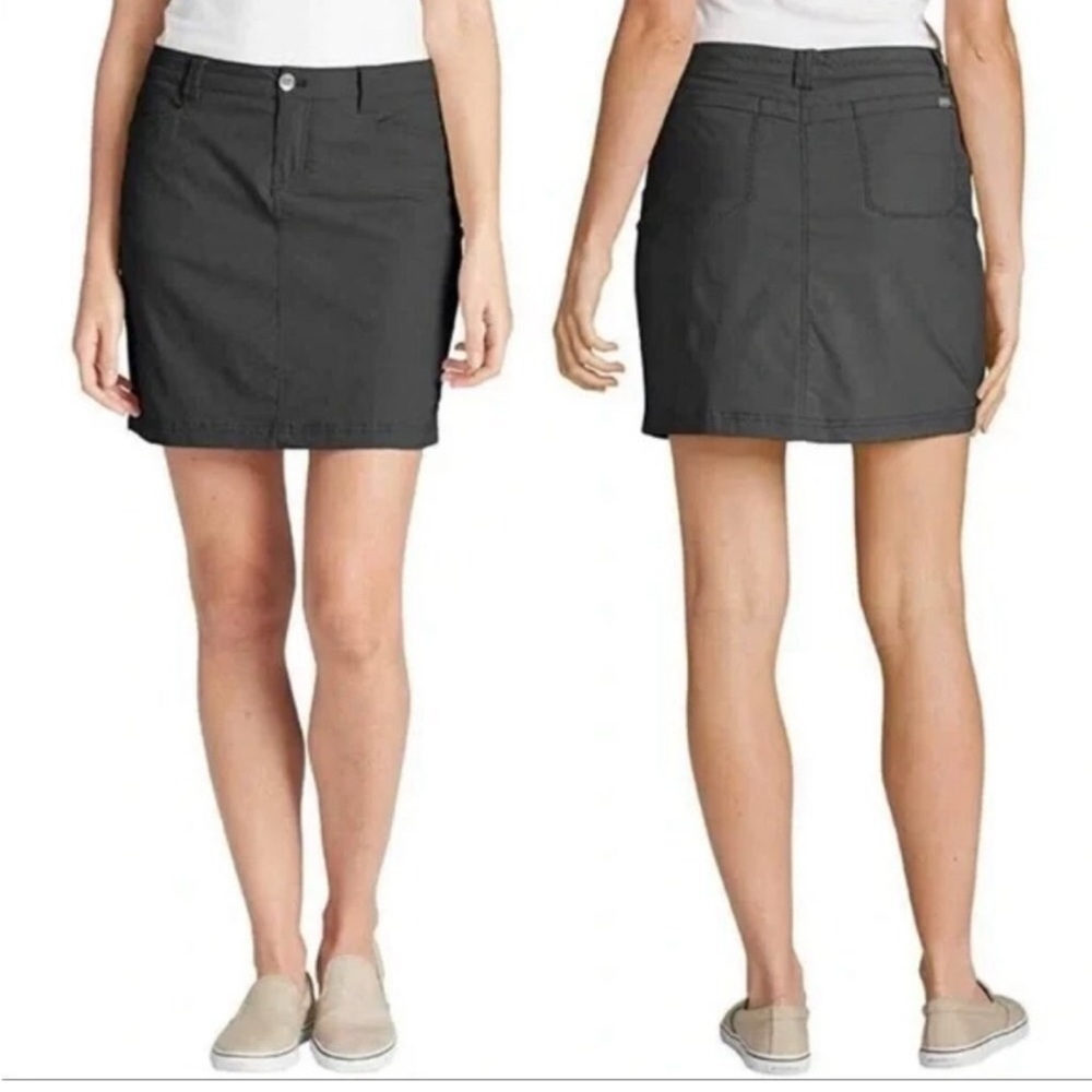 Eddie Bauer Gray Stretch Skort sz 10 - Picture 1 of 6
